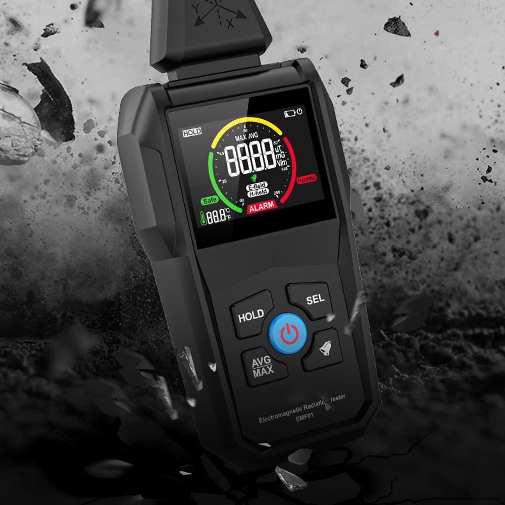 Ручной портативный детектор электромагнитного излучения, бытовой, лабораторный, больничный, многофункциональный