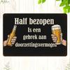 Dutch Humor Beer Sign - 30x20cm Vintage Aluminum Decor for Cafe & Home Bars