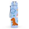 1PC Dinosaur Rainbow Number Set 750ml Color Plastic Sports Water Bottle Leakproof Flip Straw Lid Suitable for Sports Office Home Use