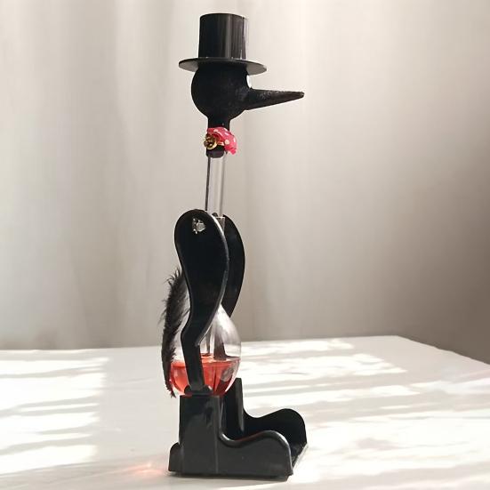 Орнамент «Пьющая птица» со стеклянной трубкой Детская физика Наука Обучение Качающаяся пьющая птица Декорация STEM Образовательная игрушка