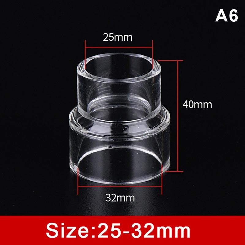 Clear Acrylic Pipe Fittings Variable Diameter Connectors for Water Tube Aquarium System Reliable Connection Joint