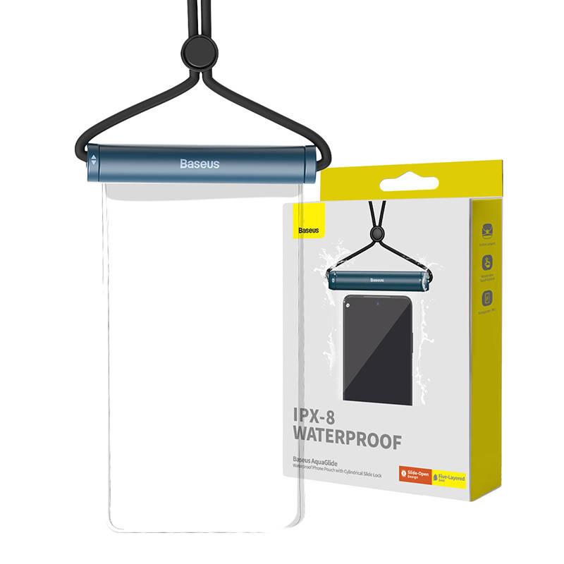 Wodoodporne Etui Baseus Aquaglide Z Zamkiem Cylindrycznym (Niebieskie)