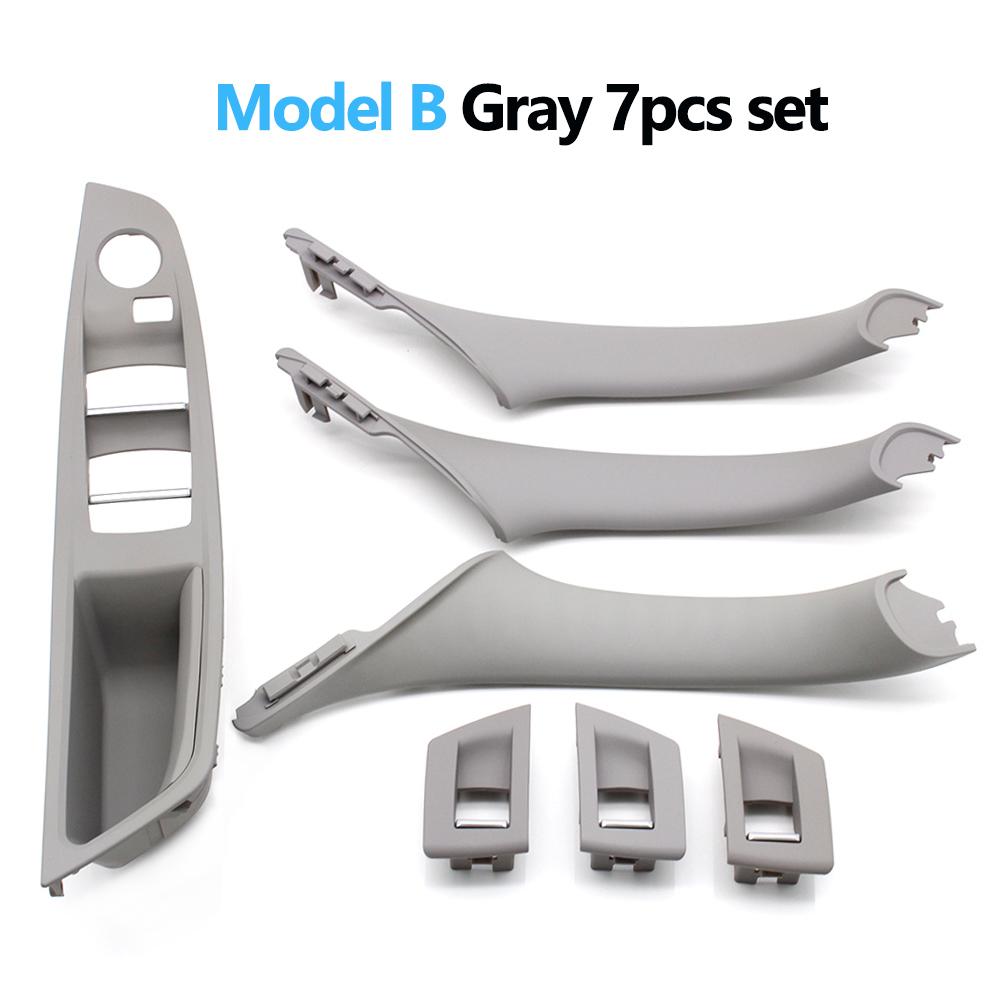 7pcs Set LHD Interior Armrest Door Handle Panel Ide Trim Cover For BMW 5 Series F10 F11 F18 520i 523i 525i 528i 535i
