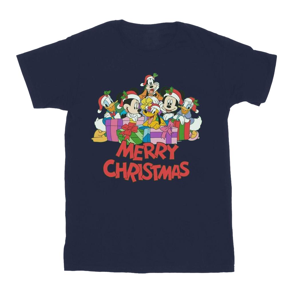 Disney Mens Mickey Mouse And Friends Christmas T-Shirt