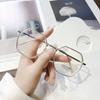 Модные анти-синие плоские очки Xiaohongshu квадратная оправа очков для женщин с большим лицом и тонкой оправой очков