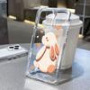 Clear Rabbit Phone Case For iPhone 15 13 Pro Max 14 11 12 XR X Xs 7 8 Plus SE SE3 15promax 14promax Soft TPU Back Covers Fundas
