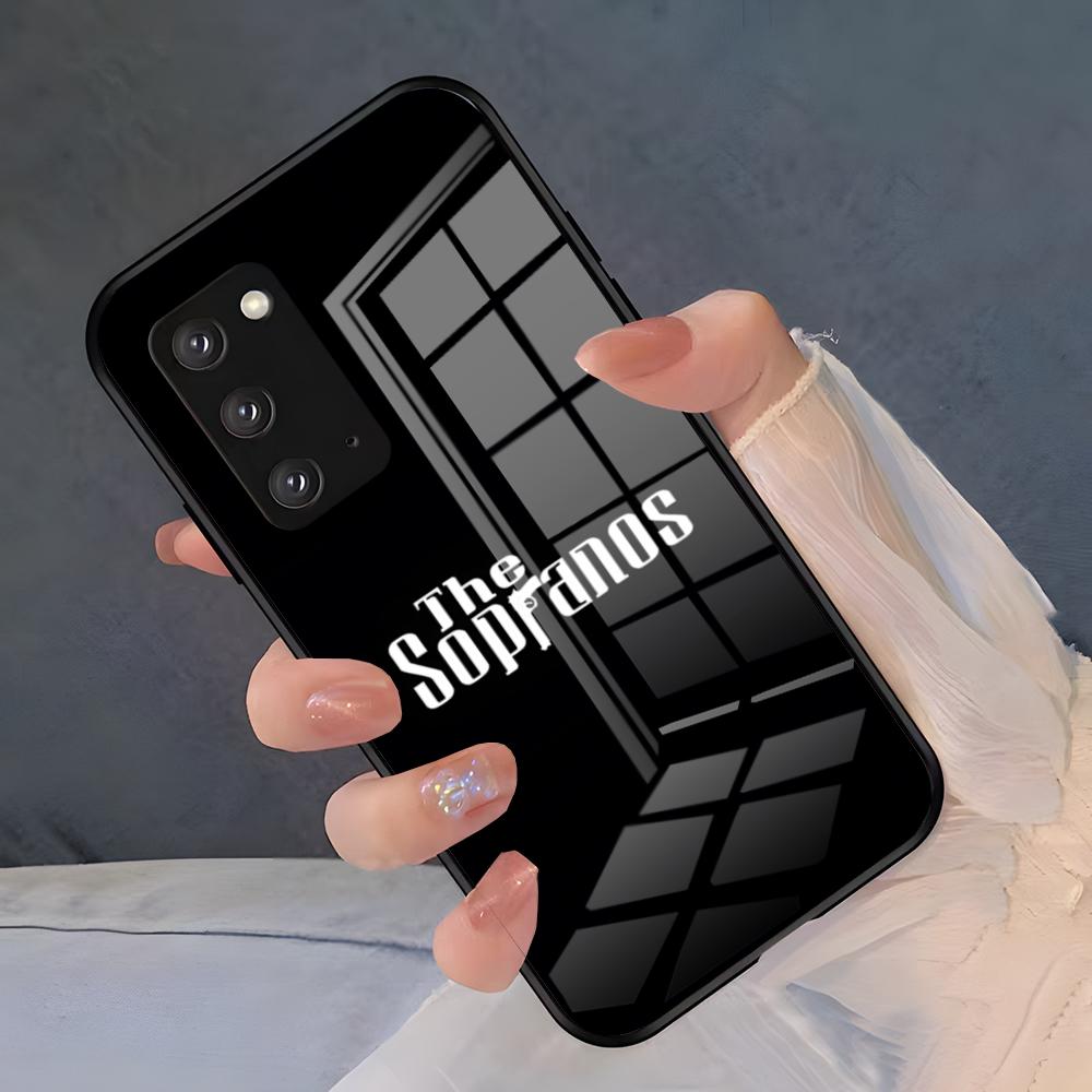 Чехол для телефона Т-Клан Сопрано для Samsung S26 S25 Plus S20 S20 Plus S22 Ultra S23 FE S21 Plus S21 Ultra Стеклянная крышка