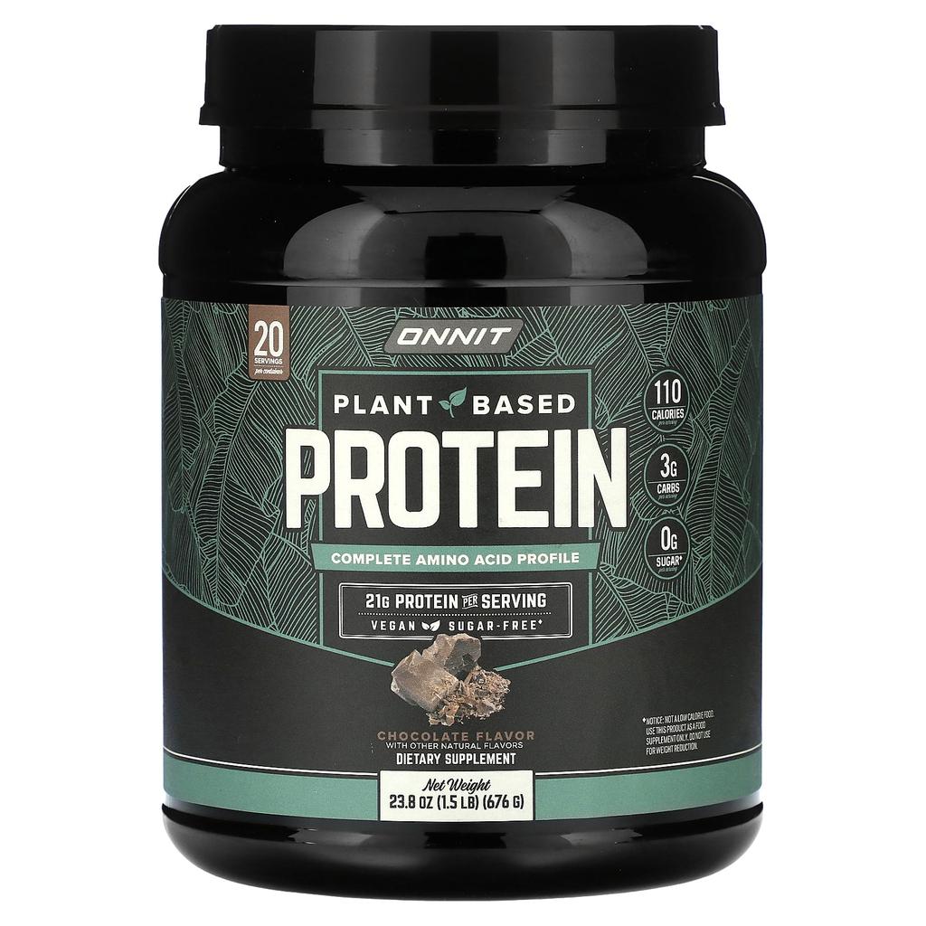 Onnit Plant-based Protein, Chocolate, 1.5 Lb (676 G)