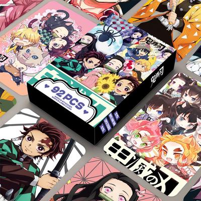 Аниме Demon Slayer Kimetsu No Yaiba Lomo Card Двусторонняя печать Коллекционная карточка с изображением