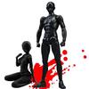 MemeDa Рисунок Фигурка, Шарнирная, со Стендом, Подвижная Модельная Фигурка для Рисования, Мускулистое Тело, Мужская + Женская (черный)