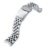 20mm Metal Watch Band Stainless Steel ANGUS Jubilee Bracelet V Clasp for Seiko Mechanical Spirit SCVS001 and Others SARB033,