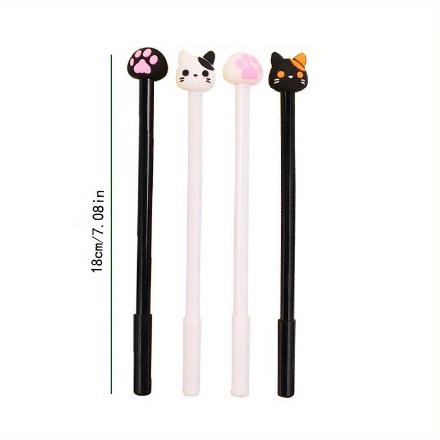 10 шт. 0,5 мм креативная канцелярская гелевая ручка «Кошачий коготь» с полной игольчатой головкой, черная ручка для подписи, милая мультяшная ручка на водной основе