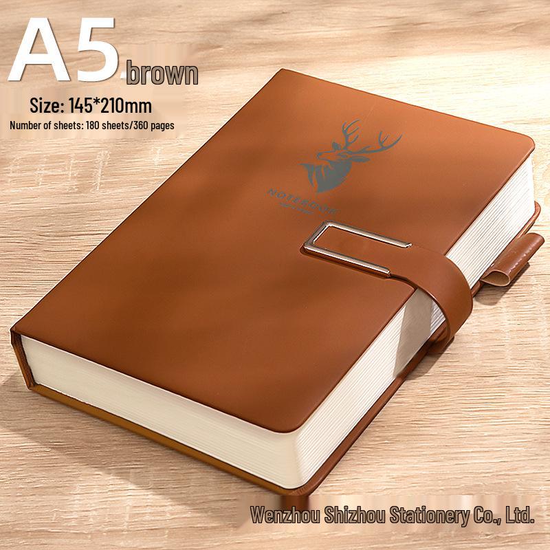Personalized A5 Business Notebook with Logo - Thick Notebook for Office, Meetings, and Diary Use