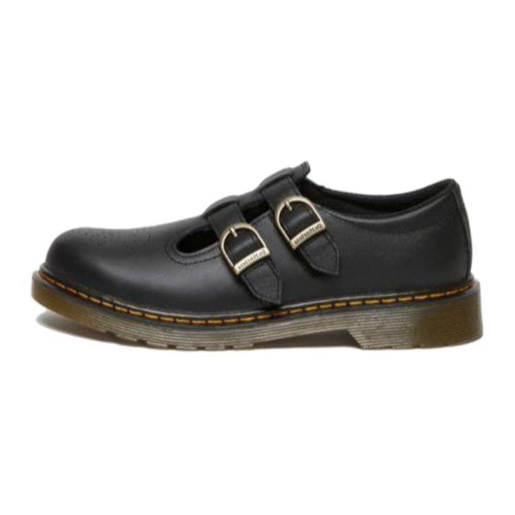 Dr. Martens Comfortable Versatile Low-Top Leather Shoes Kids Shoes Black 8065Y30741001