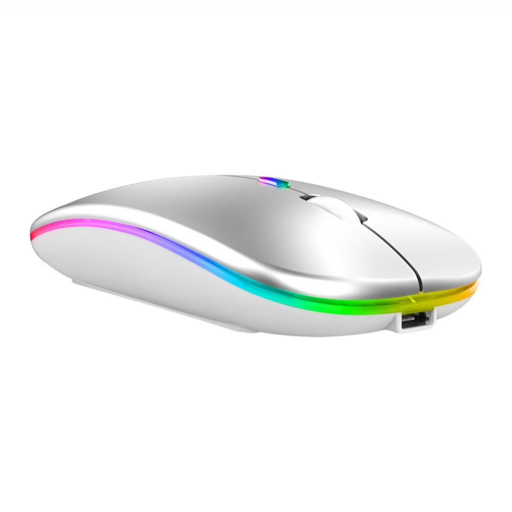 Rechargeable Wireless Bluetooth Mouse For Computer PC iPad Dual Mode Bluetooth 4.0 + USB Wireless Mouse 342.4GHz 1600dp DPI
