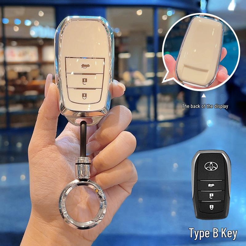 Чехол для ключа Toyota Camry, Corolla, RAV4, Landa, Avalon и Viloran (Женская версия)