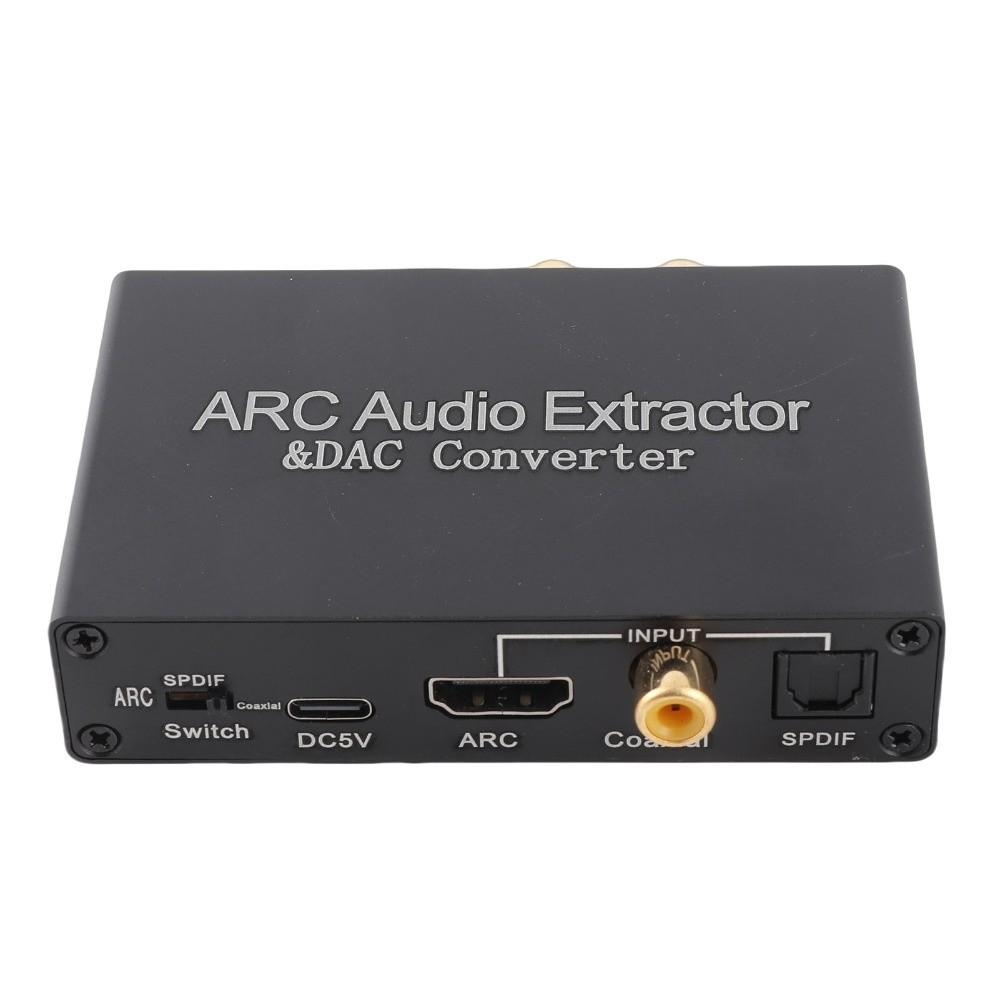 Supports Optical/Coaxial/for RCA Stereo/3.5mm Output HD Output ARC Sound Extractor for TV