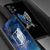 Cover For Samsung Galaxy A51 A71 A41 A31 A11 A01 A72 A52 A42 A32 A22 A21s A02s A12 A02 Silicone Case Shell Attack On Titan Badge