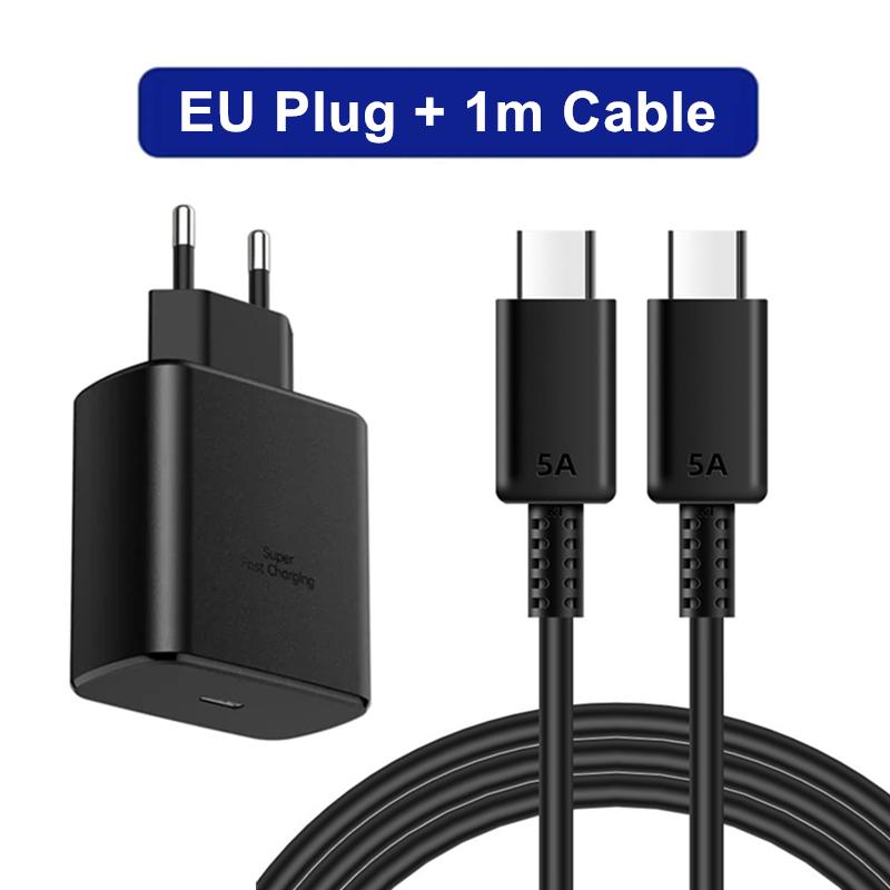 45 Вт 5A USB C PD кабель для быстрой зарядки для Samsung S20 S21 FE S22 S23 S24 Ultra Note20 A33 A34 A53 Type C сверхбыстрый кабель для быстрой зарядки