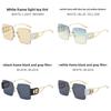 Fashion Unisex Frameless Sunglasses With Uv400 Protection For Summer Travel And Outdoor Activities