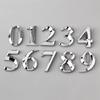 Door Address ABS Plastic Label 5cm Door Plate Sign Digits Self Adhesive House Number Stickers 3D