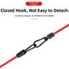 Red&Black Elastic Rope Tent Hook Tents Reinforcing Clothes Ropes  Suitable for Camping