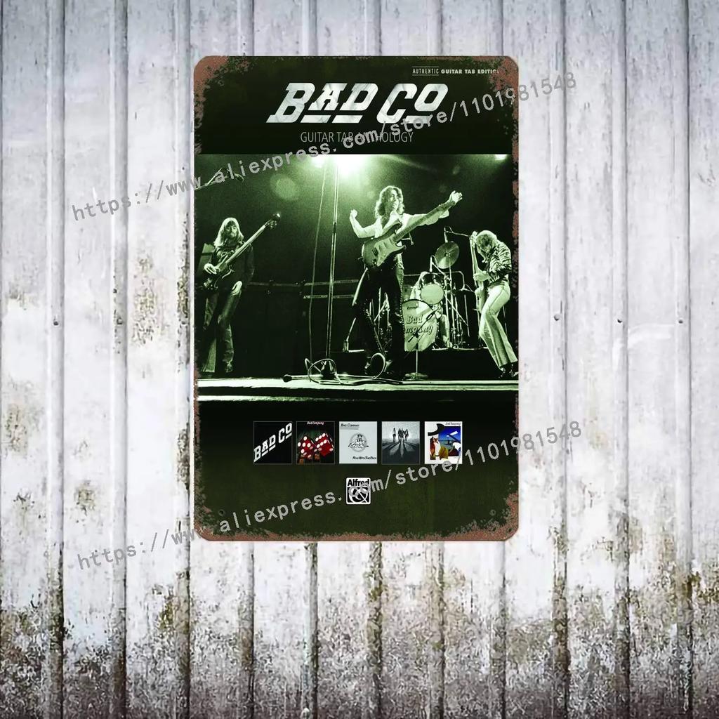 Bad Company Band металлический декор постер винтажная жестяная табличка металлическая табличка декоративная табличка для паба бара мужской пещеры клуба настенное украшение