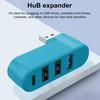 4-Port USB 3 Hub 5Gbps Transfer Speed Universal Plug-and-Play 180-Degree Degree Rotatable USB
