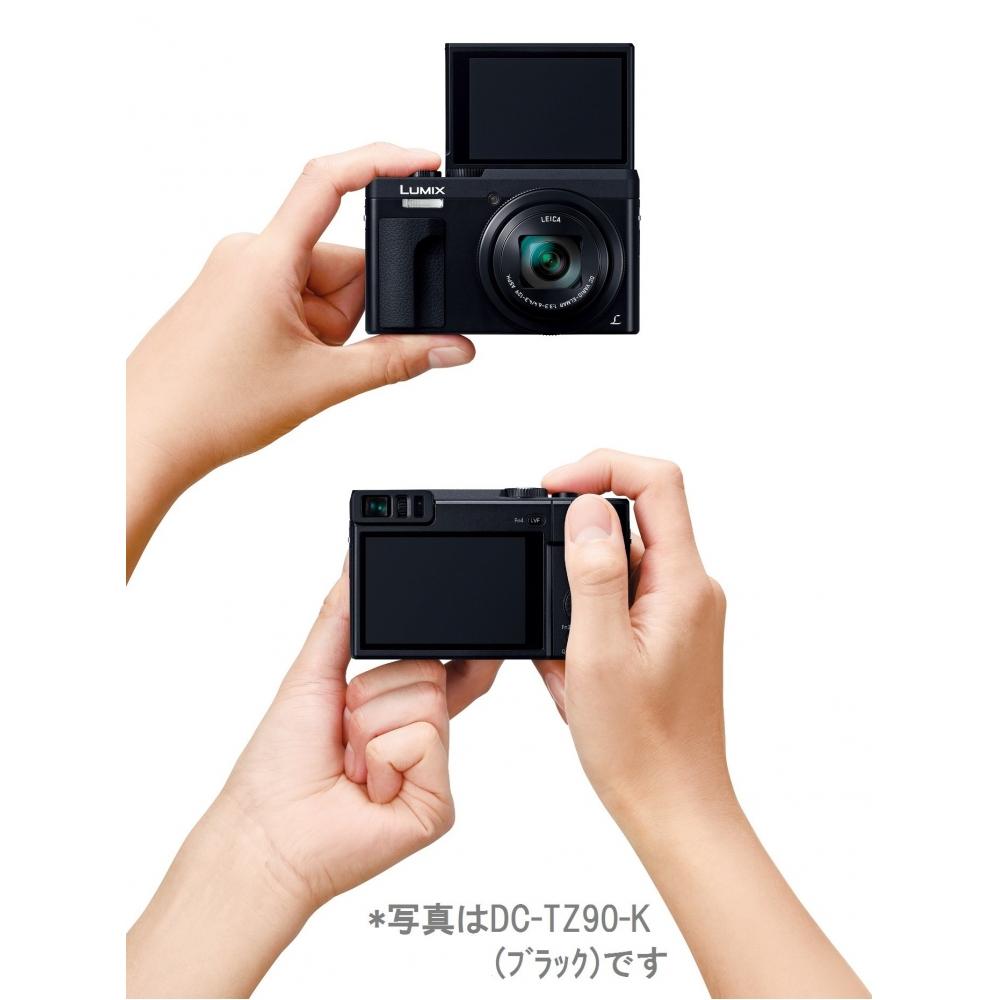 Panasonic Compact Digital Camera Lumix TZ90 30x Optical 4K Video Recording Silver DC-TZ90-S