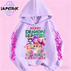 Christmas Children's Boys and Girls Anime Clothing Kpop Devil Hunter Hoodie Casual Fashion Autumn/Winter Warm Sweatshirt