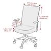1Pc Solid Color Office Chair Cover Stretch Computer Chair Cover Lift Rotating Gaming Chair Case For Funda Silla Escritorio Study
