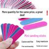 Ассорти цветные двусторонние шлифовальные полоски для шпона - Одноразовые инструменты для маникюра для опиливания древесной стружки (Красно синий)