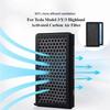 2pcs/Set For Tesla Model 3/Y/3 Highland 2024 HEPA Activated Carbon Air Filter Air Conditioner Filter Element Replacement Kit