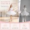 Pleated Design No Bone Petticoat 42cm 280g Hexagon Mesh Crinoline  Dance Performance