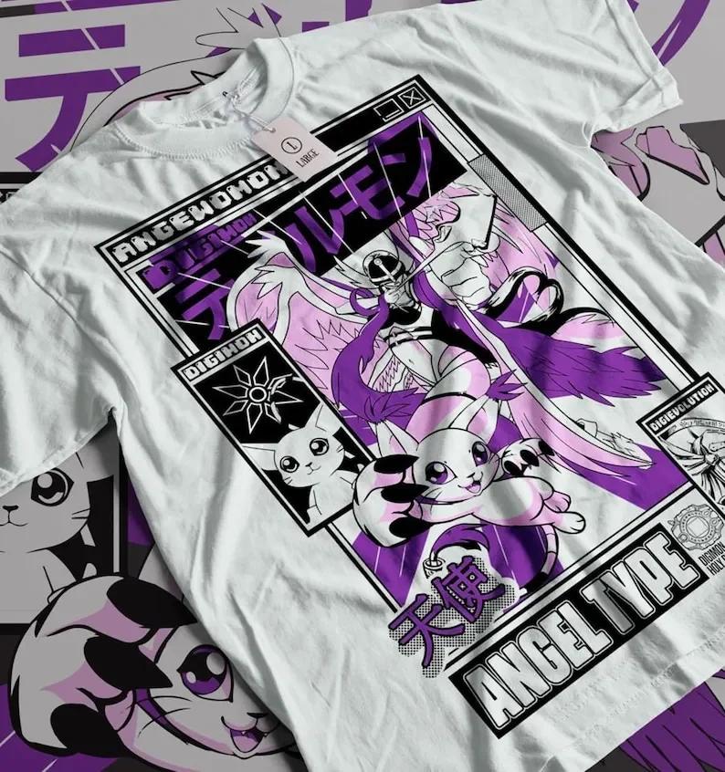 Angemon Shirt Digimon Anime Patamon Tshirt Magnaangemon Tee Seraphimon TShirt