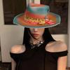 Шерстяная шляпа-панама Homburg Экзотическая шляпа для женщин и мужчин Фотореквизит в стиле вестерн для мужчин и женщин Унисекс Головной убор