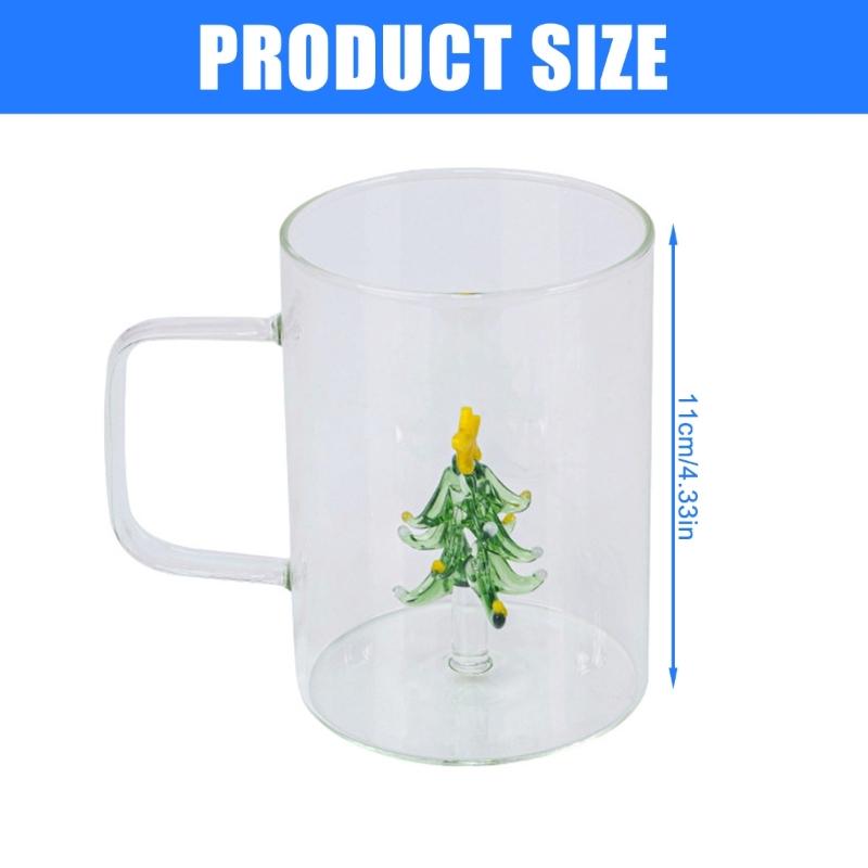 Прочные стеклянные кружки на рождественскую тематику для ежедневного использования и празднования Рождества. Дропшиппинг