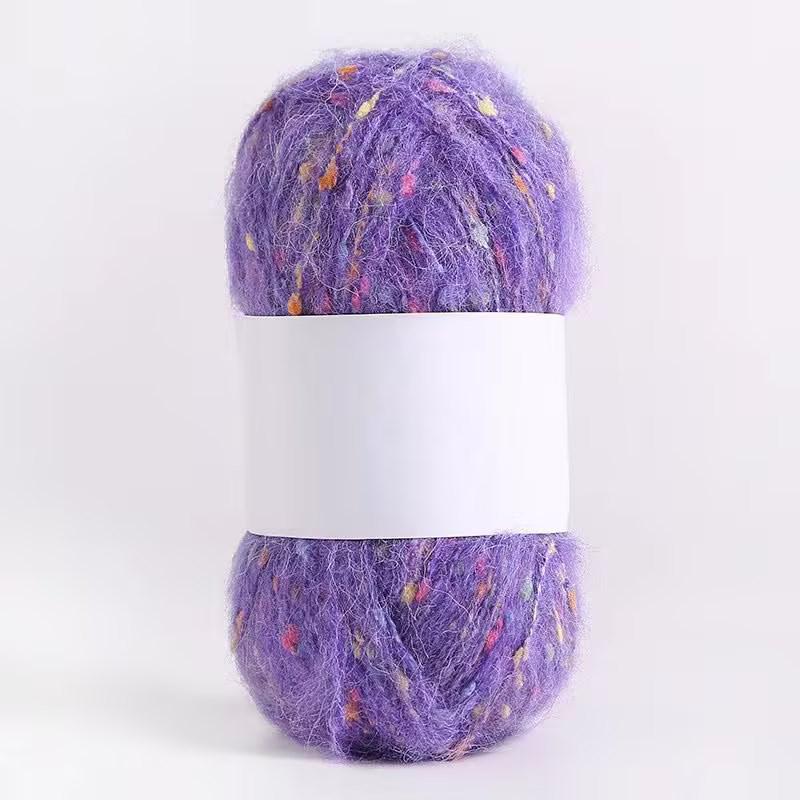 Цветная мохеровая пряжа ручной работы для самостоятельного изготовления шарфов, шапок, сумок и кукол