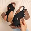 Fashion 2024 New Fashion Women's Wedge Shoes Casual Comfortable Peep Toe Platform Sandals Elegant Women Heels