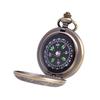 Винтажные карманные часы с дизайном компаса из бронзы, ретро карманные часы, компас, цинковый сплав