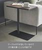 Yamazaki Tower Insert Side W45 X D25 X Perfect for Placing Next To a Sofa or Model 5121 Table, Black, H52cm, Bed,