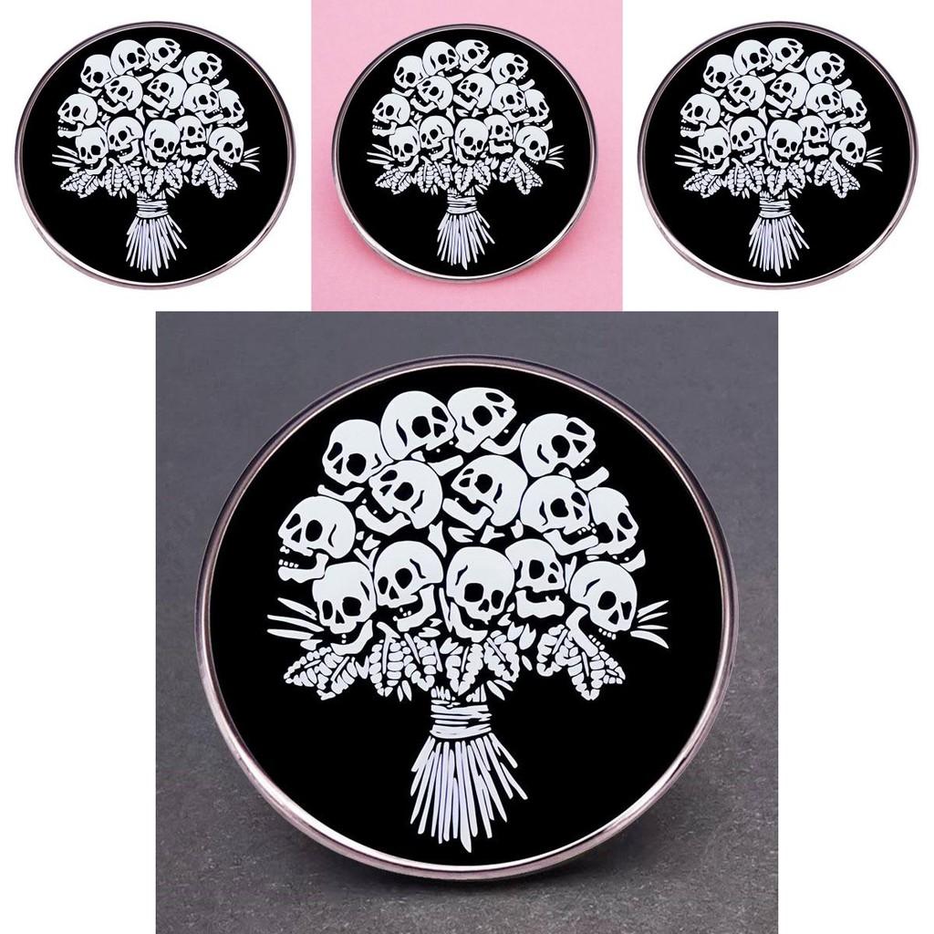 Trendy Skeleton Chest Pin Brooch Crafted From Durable Alloy Perfect For Halloween Celebrations