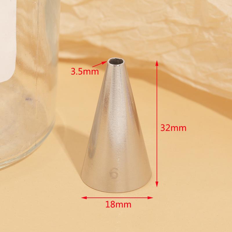 2PCS Small Round 304 Stainless Steel Piping Nozzles For Cake Decorating, DIY Baking Cream Writing Tools