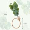 6/12Pcs  Rustics Leaf Napkin Buckle Simple Elegant Napkin Buckle Home Dinner Table Decors for Christmas Weddings Party