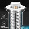 Bathroom Sink Plug Stopper Stainless Steel Filter Basket Sink Drain Hair Catcher for Washroom Restroom Kitchen