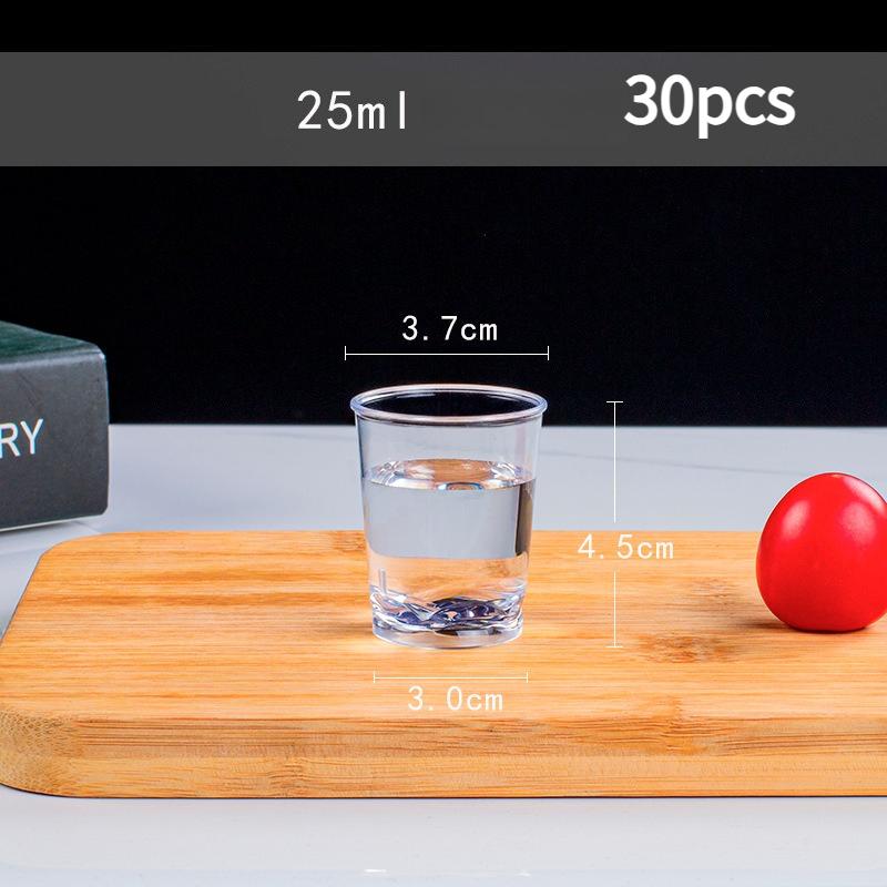 Eco-friendly Clear Plastic Disposable Party Shot Glasses Jelly Cups Tumblers Birthday Kitchen Accessories High Temperature Resistant Tea Cup for Drink
