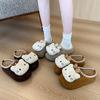 Kitty Cat Cute Lazy Bag Head Slippers Women Wear 2025 Autumn and Winter Casual One-pedal Thick-soled Half Slippers