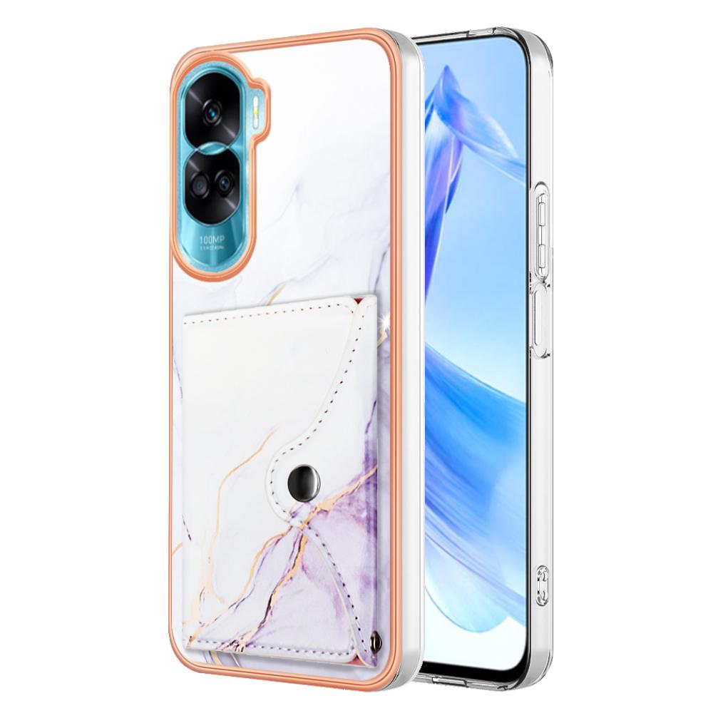 Чехол для телефона с цветным мрамором IMD и слотами для карт Honor 200 Lite, Honor X7b, Honor X8b, Honor X9b, Honor 90, Honor Magic5 Pro, Honor X6a, Honor X7a..