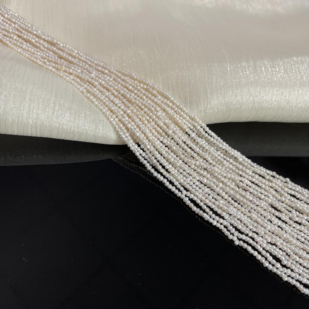 1 нить, винтажные белые искусственные бусины из жемчуга, 0,18-0,2 см, для изготовления украшений своими руками, подарков на День святого Валентина, невесты, подружки невесты, женщин, свадебных поделок, 36 см