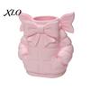 Vanity Organizer for Brushes Cute Bow Puffer Jacket Pen Holder, 3D Printed Desktop Organizer, Decorative Makeup Tool Brush Cup, Creative Storage